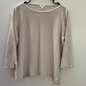 J Jill L Petite Cream Sweater